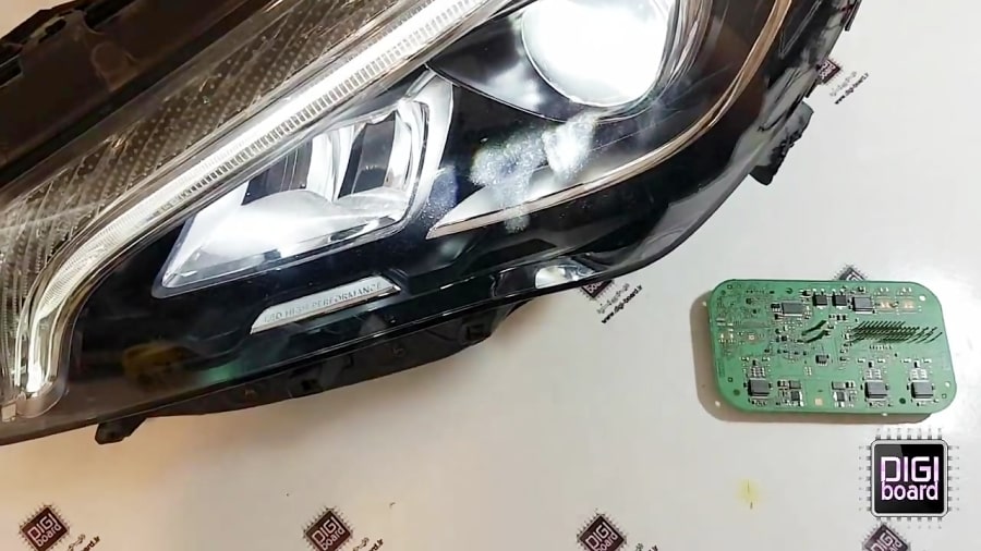 تعمیر ترانس چراغ بنز LED زنون Benz