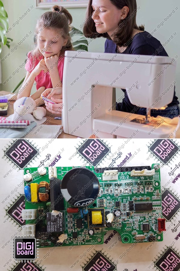 تعمیر برد چرخ خیاطی های صنعتی و پیشرفته
