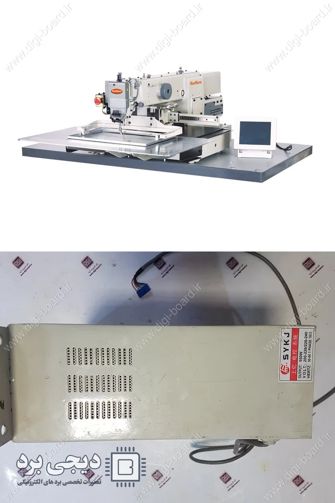 تعمیر چرخ خیاطی صنعتی کامپیوتری الگو‌دوز SUNSURE SS 3020 - 6040
