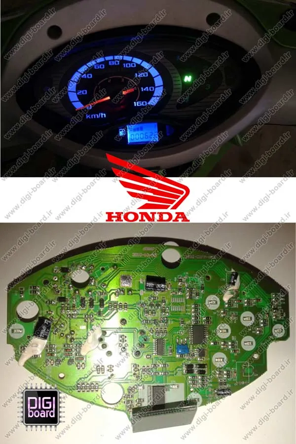 تعمیر کیلومتر شمار موتور سیکلت هوندا HONDA