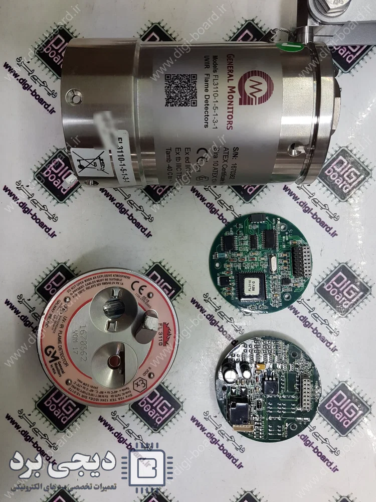 تعمیر آشکارساز و دتکتور شعله ضد انفجار Flame Detector مدل FL3110-1-5-1-3-1 برند General Monitors تحت برند MSA Safety