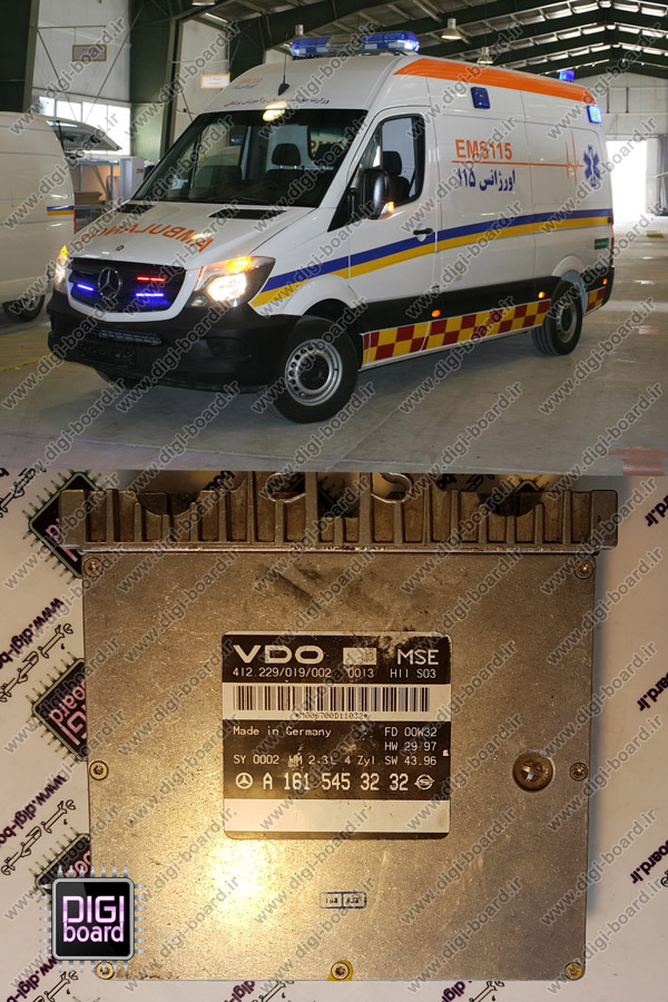 تعمیر ای سی یو ECU بنز آمبولانس