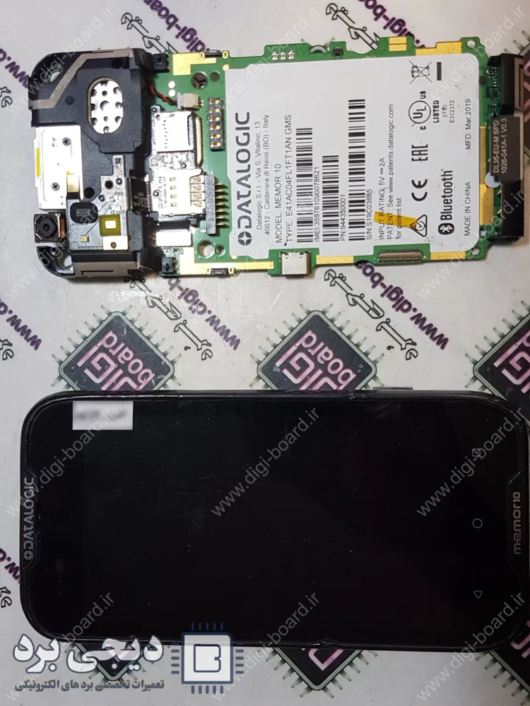 تعمیر ترمینال صنعتی جمع‌آوری داده یا PDA از برند دیتا لاجیک Datalogic و مدل Memor 10