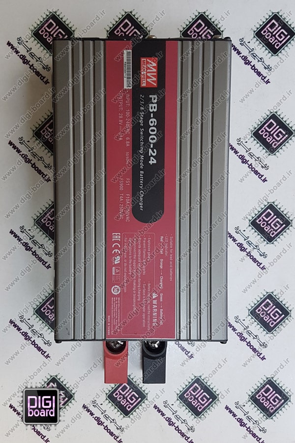 تعمیر شارژر باتری صنعتی ۲۴ و ۱۲ ولت برند مین ول Mean Well مدل PB 600 24 Battery Charger