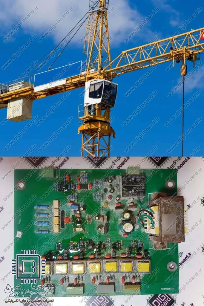 تعمیر برد های جرثقیل برجی یا تاور کرین tower crane