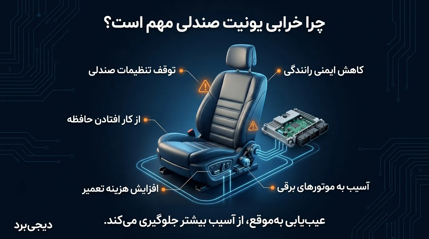 تعمیر یونیت صندلی رنو لتیتود Renault Latitude