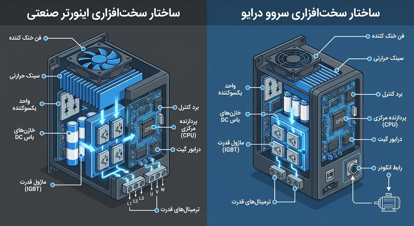 تفاوت اینورتر و سرو درایو از منظر کاربرد و تعمیر