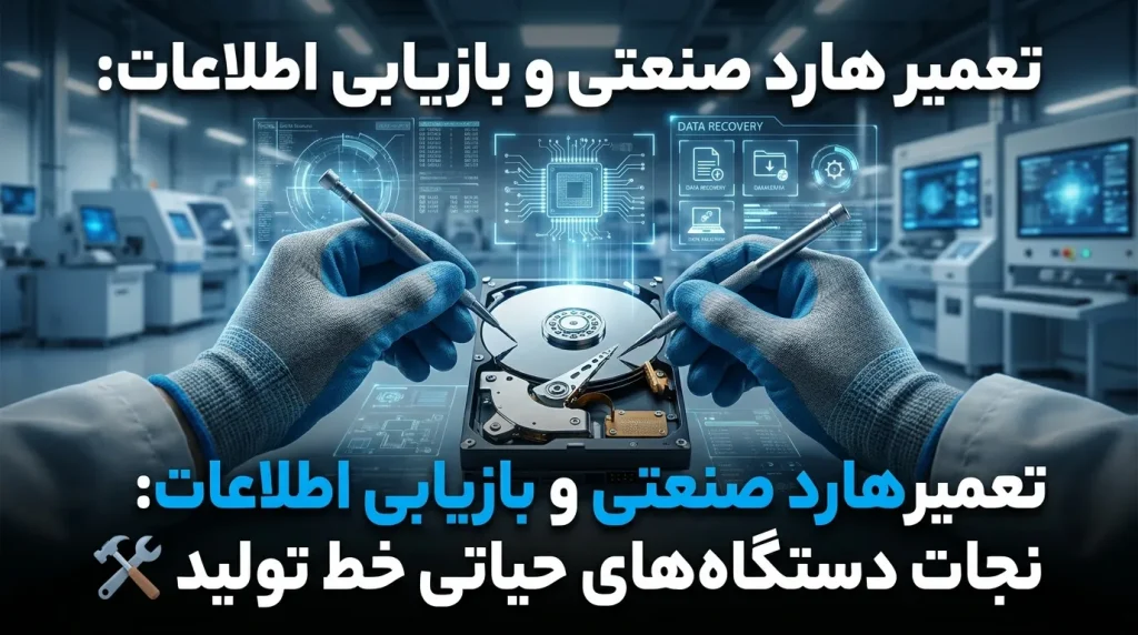 تعمیر هارد صنعتی: نجات داده‌های حیاتی و جلوگیری از توقف خط تولید