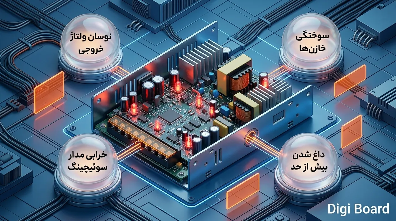 خطاهای رایج و عیبیابی در تعمیر پاور صنعتی