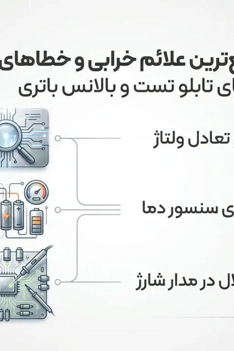تعمیر برد تابلو تست و بالانس باتری