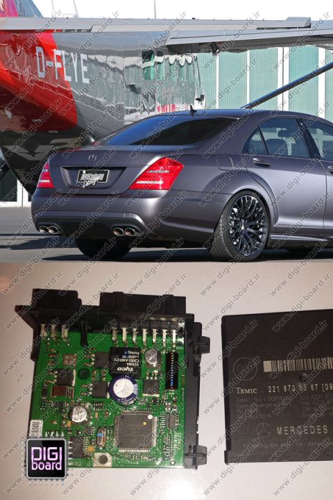 تعمیر یونیت در صندوق عقب BENZ بنز S500